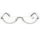 thumbnail image 3 of Gafas de lectura unisex de moda con montura superior de media altura y seda de pez, patas de resorte de resina HD de metal, 3 of 4