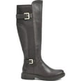 thumbnail image 2 of White Mountain Womens Meditate Faux Leather Block Heel Knee-High Boots, 2 of 4