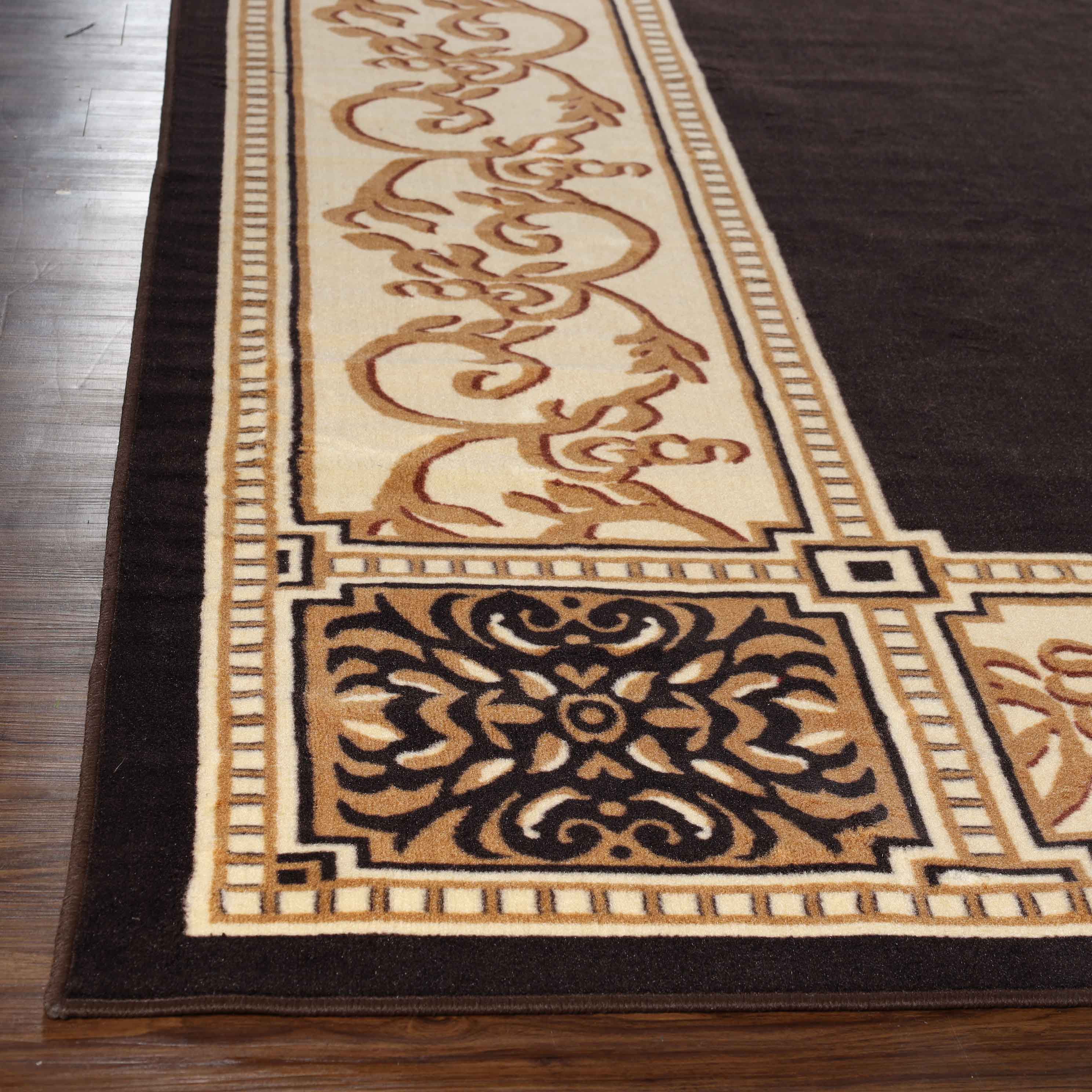 Superior Oversized Medallion Indoor Area Rug, 12' x 15', Coffee