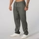 thumbnail image 1 of Fiudx Pantalones Casual, Tejido Transpirable, Cintura Elástica para Hombre, Talla Grande, Color Liso, con Bolsillos y Cierre de Cordón, para Uso Diario, para Correr y Relajarse, Diseño Moderno y Eleg, 1 of 5