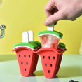 thumbnail image 2 of Ensemble de Popsicle Melon D\'eau Outlook 4 Fabricant de Popsicle Melon D\'eau Réutilisable Matériel de Popsicle Fait Maison et Lave-Vaisselle, 2 of 8