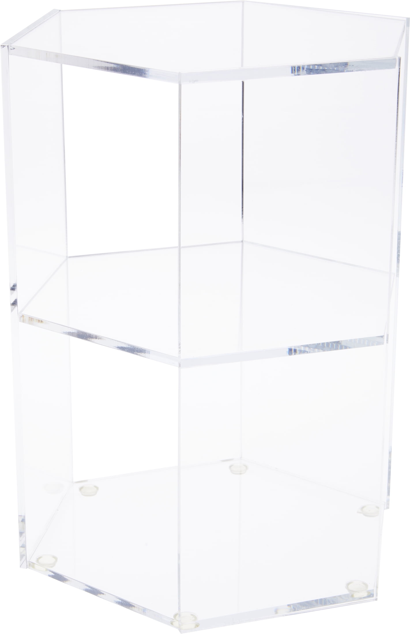12" H x 9.5" W x 8.25" D Plymor Clear Acrylic Open-Front Display Case 1 Shelf 