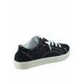 thumbnail image 2 of Continue-10 Women's Causal Thick Sole Comfort Slip On Round Toe Flat Sneaker Shoes (Black, 8), 2 of 2