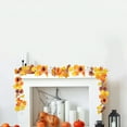 thumbnail image 7 of Fall Decor Fall Garland with Lights Fall Decorations for Home, 6.56Ft Enlarged Fall Maples Leaves Autumu Harvest Halloween Thanksgiving Decor Indoor Outdoor, 7 of 7