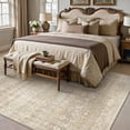 thumbnail image 4 of BERTHMEER 9'x12' Area Rugs for Living Room Bedroom Beige Vintage Non Slip Washable Large Farmhouse Office Dining Room Oriental Traditional Distressed Carpets, 4 of 7