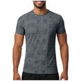 thumbnail image 2 of Kalauyu Men's Short Sleeve UPF 50+ T-Shirt Quick Dry Workout Athletic Running Swim Tops Tee Rash Guard Performance Shirts, 2 of 7