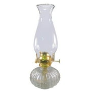 21st Century Products Ellipse Glass Hurricane Oil Lamp