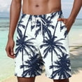 thumbnail image 2 of Gibobby Men's Swim Trunks Long Bathing Suits with Mesh Lining and Pockets Quick Dry Beach Board Shorts(M,Blue), 2 of 5