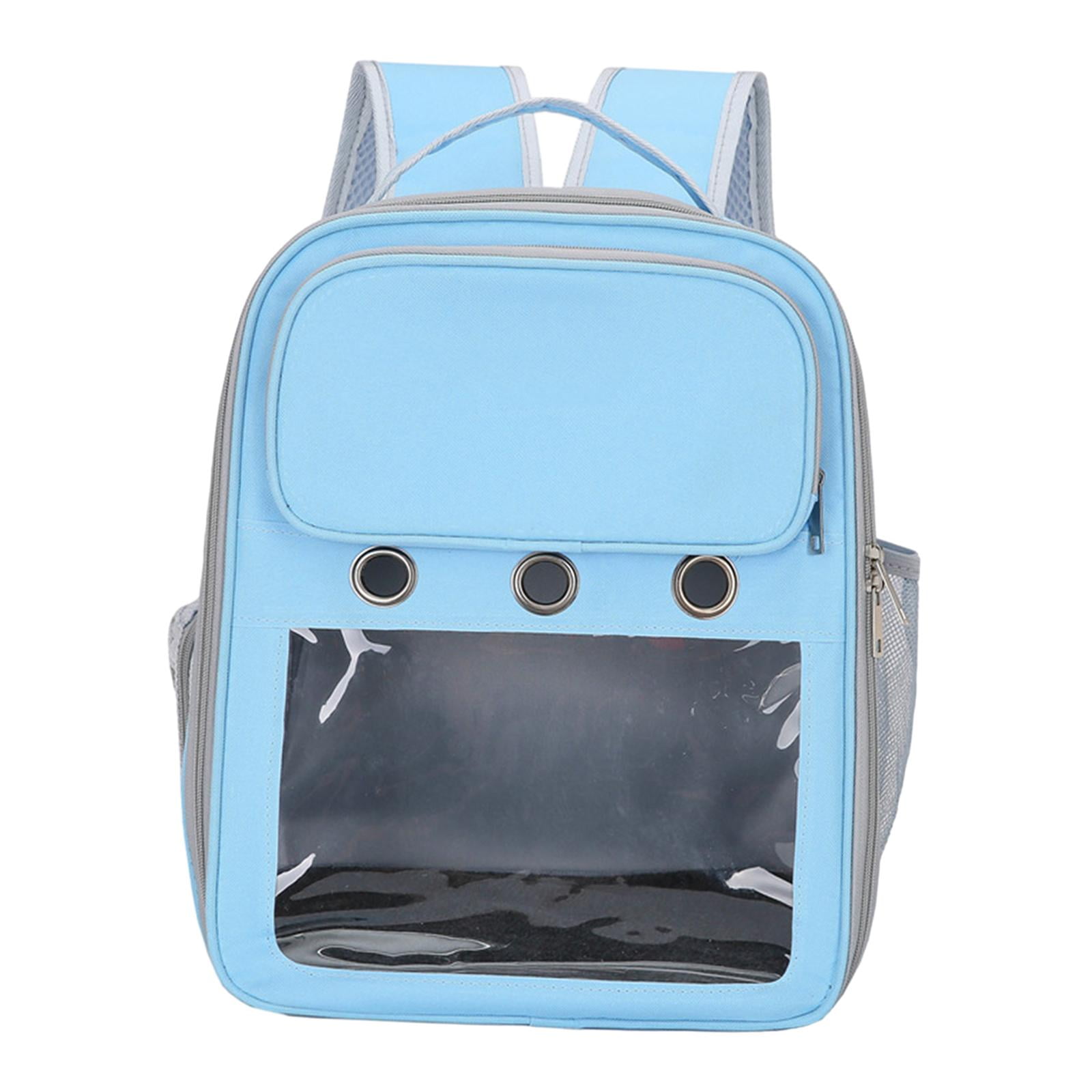 Cat Backpack Carrier Pet Hiking Backpack for Small Medium Dogs Cats Oxford Cloth Clear Window Carrying Bag for Camping