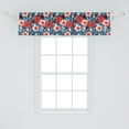 thumbnail image 2 of Ambesonne Tropical Window Valance, Hibiscus Plumeria, 54" X 12", Multicolor, 2 of 3