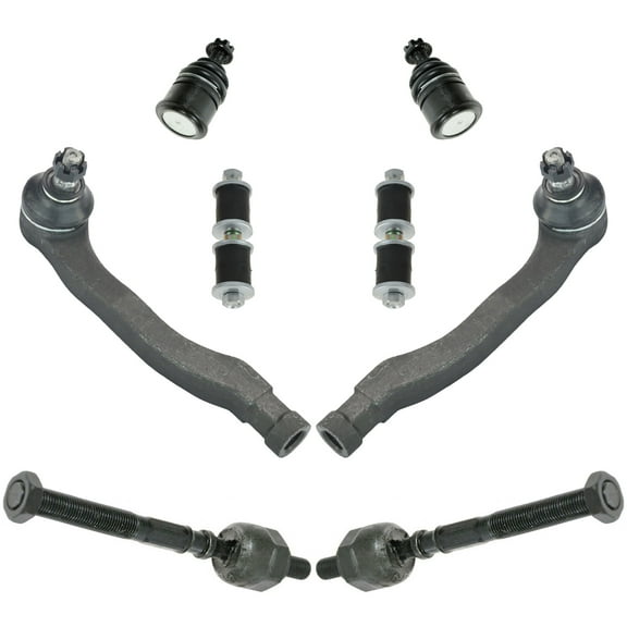 TRQ Ball Joint Tie Rod End Sway Bar Link Front Steering Suspension Kit Set 8pc PSA59796