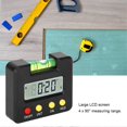 thumbnail image 3 of Digital Inclinometer Spirits Level Angle Meter Electronic Magnetic Black Housing Water Bubble, 3 of 5