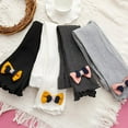 thumbnail image 5 of 1 PC Little Baby Girls Ankle Length Knit Footless Tights Bowknot Design with Ruffle, 5 of 5