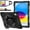Black, variant on ZenRich Shockproof Case for iPad 11th (A16)/iPad 10th Generation 10.9 inch 2025/2022, Heavy Duty Rugged Case with Pencil Holder/360° Rotating Kickstand/Handle/Carrying Strap, Black