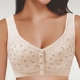 thumbnail image 5 of BILIKEYU Jelly Front Closure Bras for Women Wireless Seamless Comfort Padded Post Bra No Underwire Seamless Full Coverage Supportive Comfortable Bralettes L, 5 of 5
