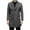 Gray, variant on qucoqpe Men's 2025 Winter Fashion Solid Lapel Pea Coats Long Sleeve Button Up Windproof Mid Length Cardigan Jacket with Flap Pockets
