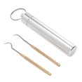 thumbnail image 1 of Palillos De Dientes Reutilizables, Juego De Palillos Compactos, Dos Modelos Diferentes, Acero Inoxidable, Portátil, Resistente Al Desgaste Para Aventuras, 1 of 7