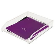 Kantek KTKAD10 Clear Acrylic Letter Tray, 1 Section, Letter Size Files, 10.5" x 13.75" x 2.5", Clear