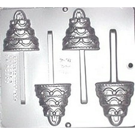 668 Wedding Cake Lollipop Chocolate Candy Mold 668 Wedding Cake Lollipop Chocolate Candy Mold