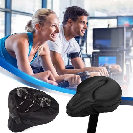 Cheers.US Bike Seat Cover Bike Saddle Cover Unisex Comfortable Silicone and Memory Foam Padded Soft Gel Relief Cycling Bicycle Saddle Seat Cushion Pad Cover for Mountain Biking and Ride Race price history on PriceWatchPro