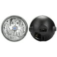 thumbnail image 4 of Motorcycle Front Light, Vintage Black Shell Motorcycle Headlight 12V Clear Lens High Transmittance  For Repair Replacement For  74A 400 77A, 4 of 8
