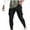 Black, variant on Zylanna Men's Cargo Pants, Multi-Pockets Jogger Solid Color Elastic Waist Casual Pants for Outdoor Wine