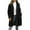 Black womens coat, variant on Usmixi Womens Winter Fleece Coat Womens Faux Fur Jackets Plus Size Casual Solid Lapel Cozy Plush Overcoat Open Front Long Sleeve Pocket Fuzzy Furry Coat Outwear 2025 Fleece Coat