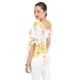 thumbnail image 3 of Blusa floreada de chiffon Roman Fashion /Juvennil, 1826 (Amarillo flores) amarillo G, 3 of 5