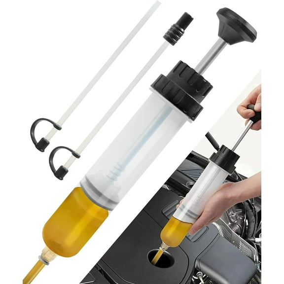 GoXteam Automotive Fluid Extractor Pump, 200cc Oil Extractor Pump with Hose, Upgraded Oil Change Pump, Lightweight Oil Suction Pump for Changing Transmission Fluid, Power Steering Fluid, Brake Fluid