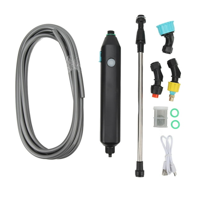 Pulverizador eléctrico agrícola de doble uso para jardinería con manguera de 3 m para regar flores, césped y plantas.