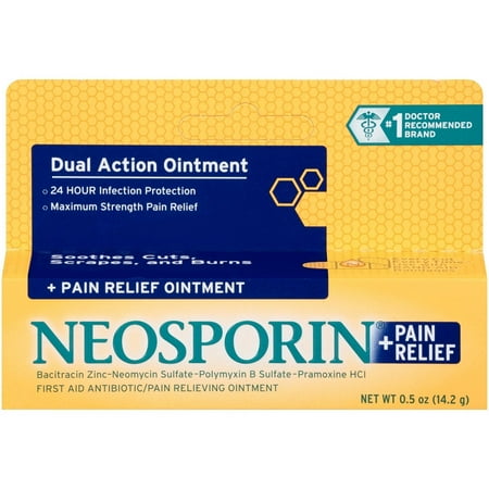 Neosporin Plus Pain Relief First Aid Antibiotic Ointment, 0.5 oz ...