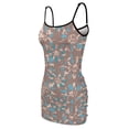 thumbnail image 5 of Ladies Elegant Sling Sleeveless Sexy Dress floral, 5 of 6