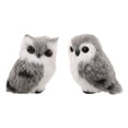 thumbnail image 1 of ColoMX 2 piezas de búho de peluche de aventura, juguete de búho de peluche, decoración de habitación para niños y niñas, regalo para niños y mujeres, color gris, 1 of 8
