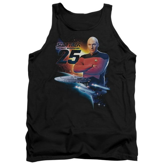 Star Trek Tng 25 Adult Tank Top Black