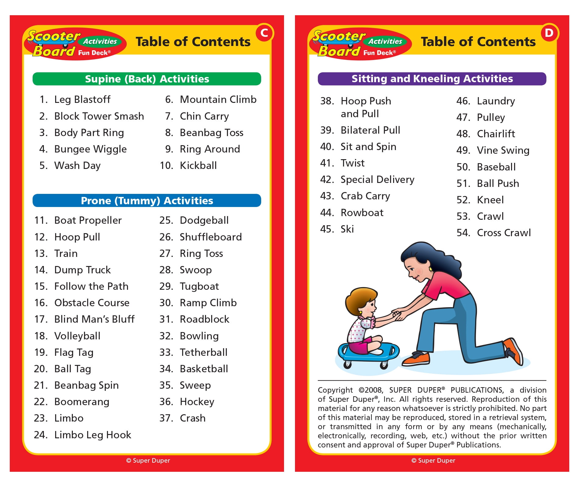 Buy Super Duper Publications Scooter Board Activities Fun Deck