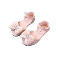 thumbnail image 5 of enyan Girls Summer Sandals Flat Open-Toe Lightweight Sandals for Toddler Little Kids Dress Shoes For Girls,Pink,Size 9, 5 of 7