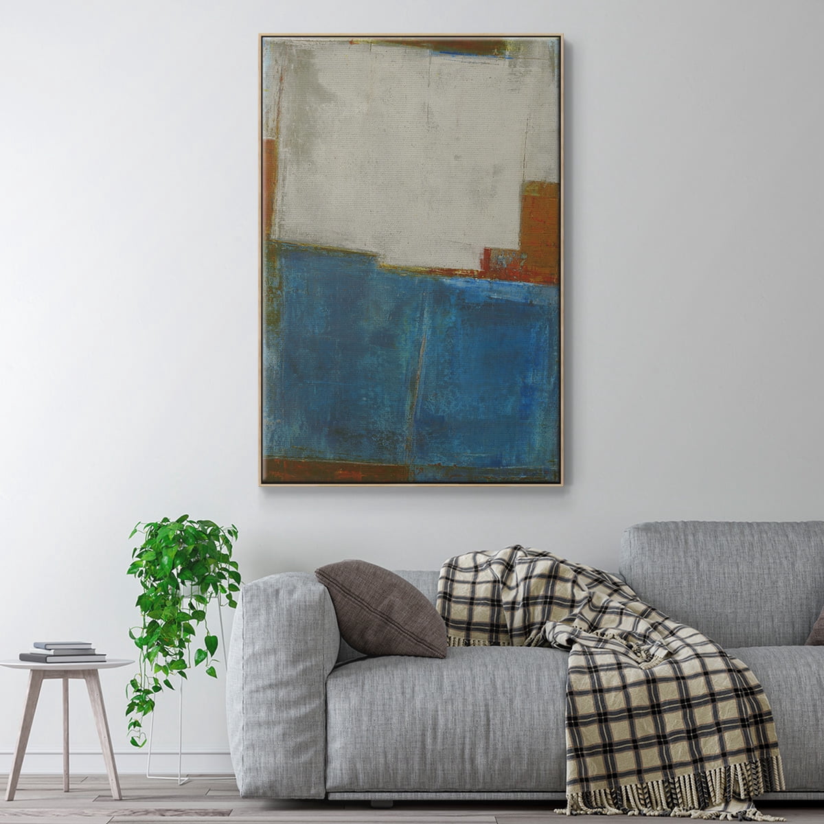 Steady Moves Framed Premium Gallery Wrapped Canvas - Ready to Hang - 27 x 41 - Natural Wood Floating Frame