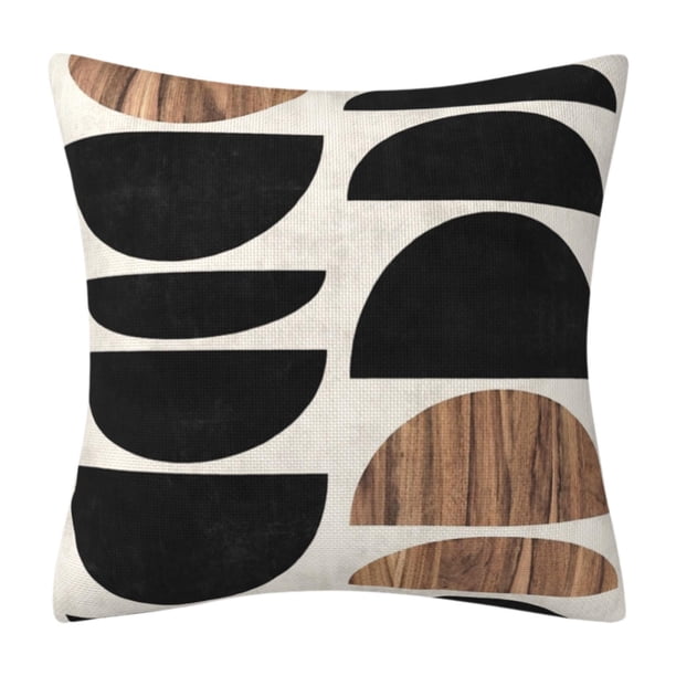 Funda de almohada con cierre de cremallera, decorativa, 45 x 45 cm, cuadrada C