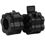 SUGARDAY Olympic Barbell Clamps 1 inch Barbell Collar Weight Clips Quick Release 2pcs Black for Weightlifting Bar