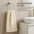 thumbnail image 2 of Unique Bargains Checkered Cotton Soft Absorbent Hand Towel Yellow 1pc 29" x 13", 2 of 8