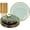 Green, variant on 180 PCS Disposable Dinnerware Set with Gold Rim Blue Plastic Plates for 30 Guests, Include 30 Dinner Plates, 30 Dessert Plates, 30 Cups, 90 Heavy Duty Gold Plastic Silverware for Party & Wedding