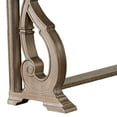 thumbnail image 3 of Gia Sofa Table- 50 Inch Rectangular- Carved Details- Brown Solid Wood, 3 of 5