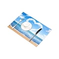 thumbnail image 3 of MKHERT Tropocal Beach and Sea Love Heart of Clouds On Blue Sky Placemats Table Mats for Dining Room Kitchen Table Decoration 12x18 inch,Set of 6, 3 of 4