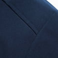 thumbnail image 7 of Men's Hooded Jackets Drawstring Full Zip Patchwork False Two Piece Casual Stylish Winter Outwear With Pockets (M, Navy), 7 of 7