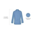 thumbnail image 5 of Panda Uniform by HeedFit Men's Lab Coat, 3 Pockets, Button Front, 31", 8XL, Ceil Blue, 5 of 6
