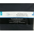 thumbnail image 3 of Mainstays 200 Thread Count Percale Bed Sheet Set, 1 Each, 3 of 4
