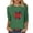 Olive Green, variant on Womens Basic Graphic Tees Great Britain Uk Flag T-Shirts Casual 3/4 Sleeve T-Shirts Crewneck Cute Tunic Tops Loose Fit Pullover Blouses Blue