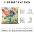 thumbnail image 5 of Creowell  Decorative Throw Pillow Covers Watercolor Flower Pillow Covers Floral Decorative Pillows for Couch Living Room Patio Farmhouse Outdoor Decor, 5 of 5