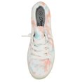thumbnail image 3 of Forever Flat Women's Shoes Linen Canvas Slip-On Sneakers Lace Up Loafers Comfortable Fashion Sneakers Comfort-01 White Tie Dye 8, 3 of 4