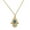 Yellow, variant on 925 Sterling Silver vil Eye Hamsa Matte Glitter Womens Pendant Necklace